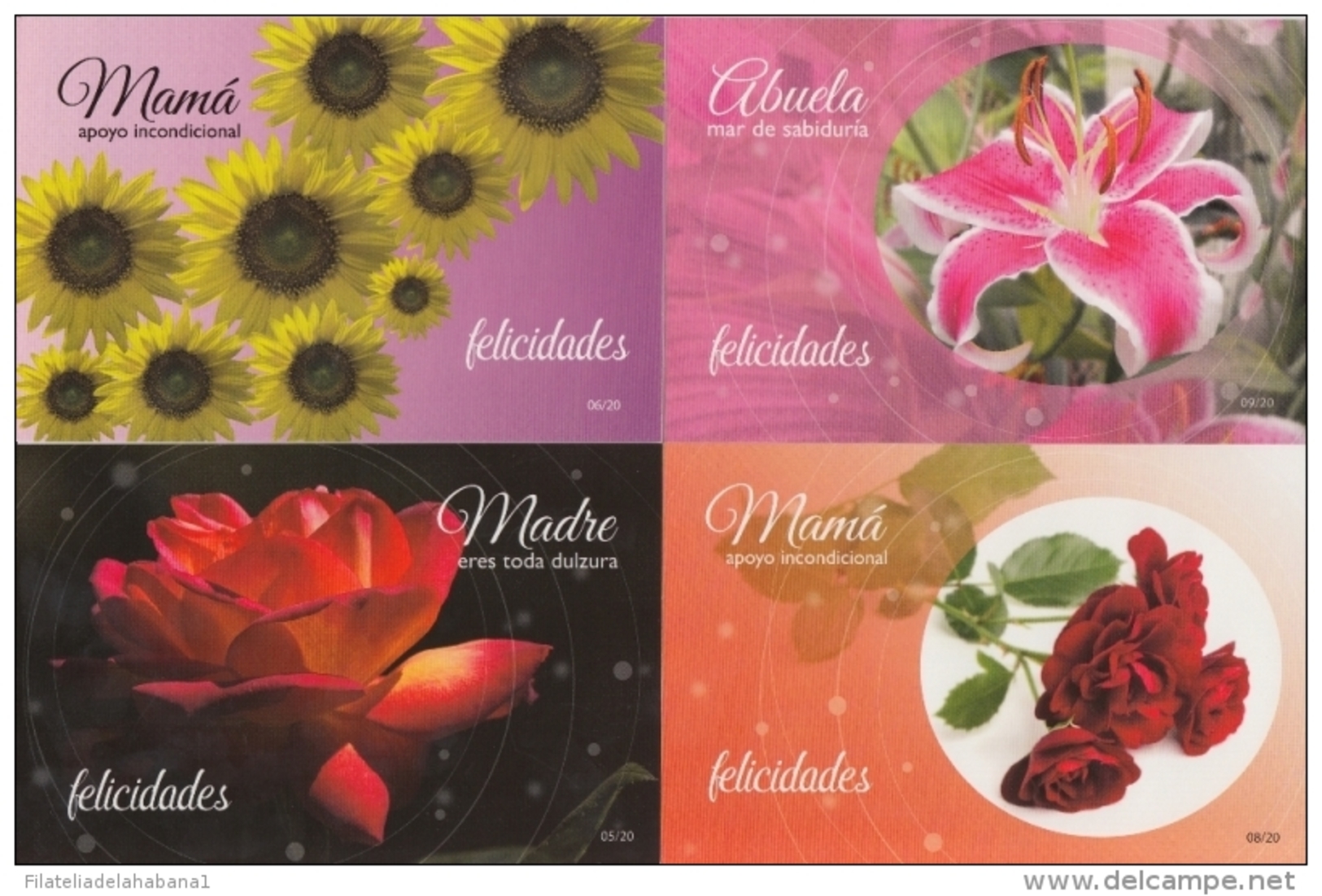 2017-EP-2 CUBA 2017 POSTAL STATIONERY. DIA DE LAS MADRES. MOTHER DAY SPECIAL DELIVERY COMPLETE SET 20. - Briefe U. Dokumente