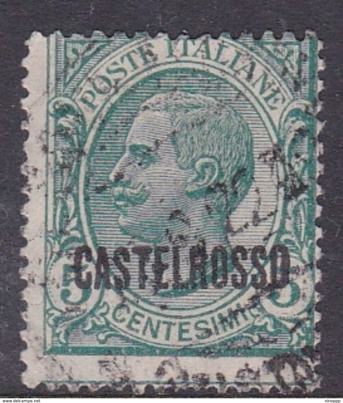 Italy-Colonies And Territories-Castelrosso S1 1922 5c Green Used - General Issues