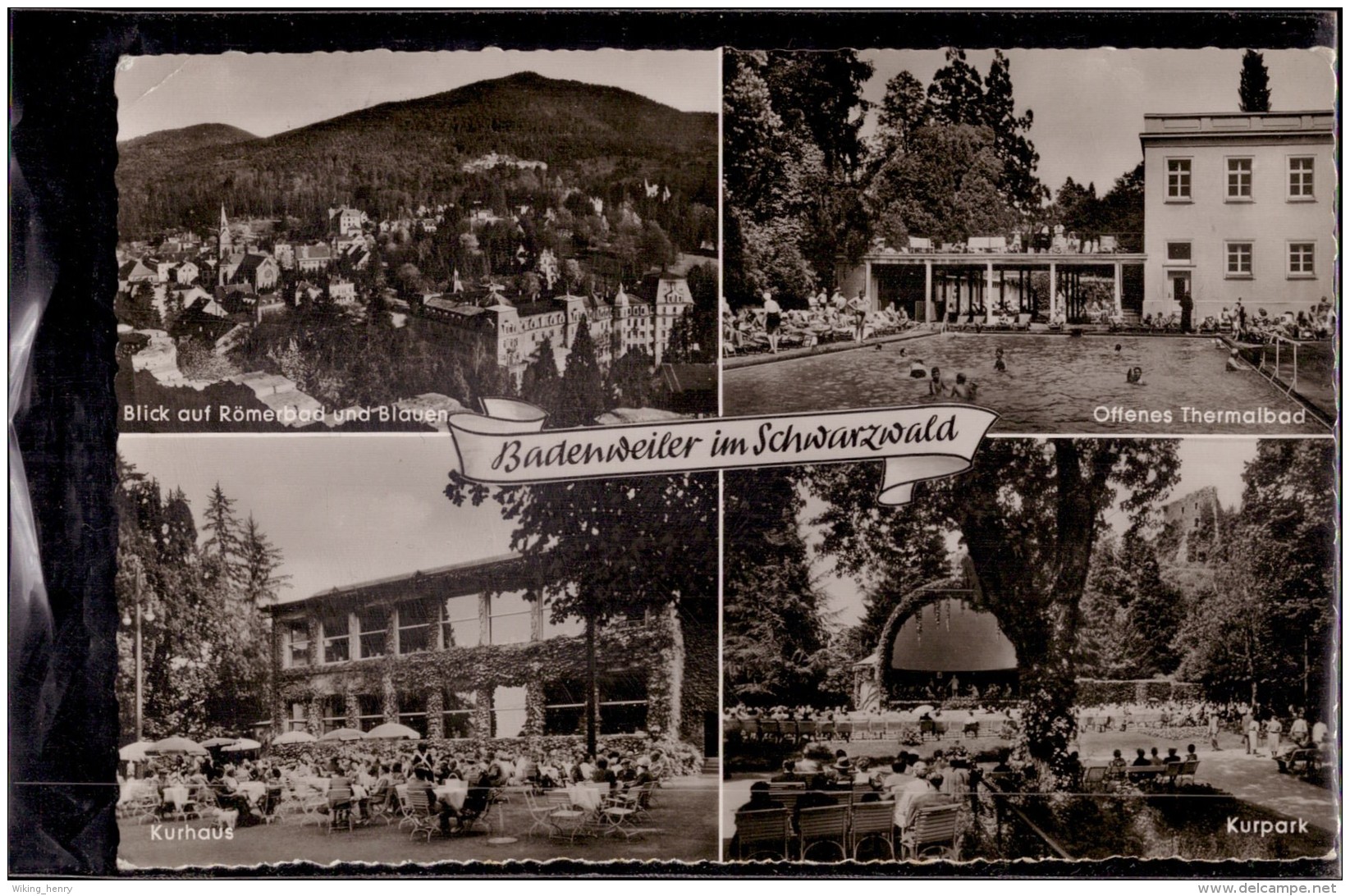 Badenweiler - S/w Mehrbildkarte 22 - Badenweiler