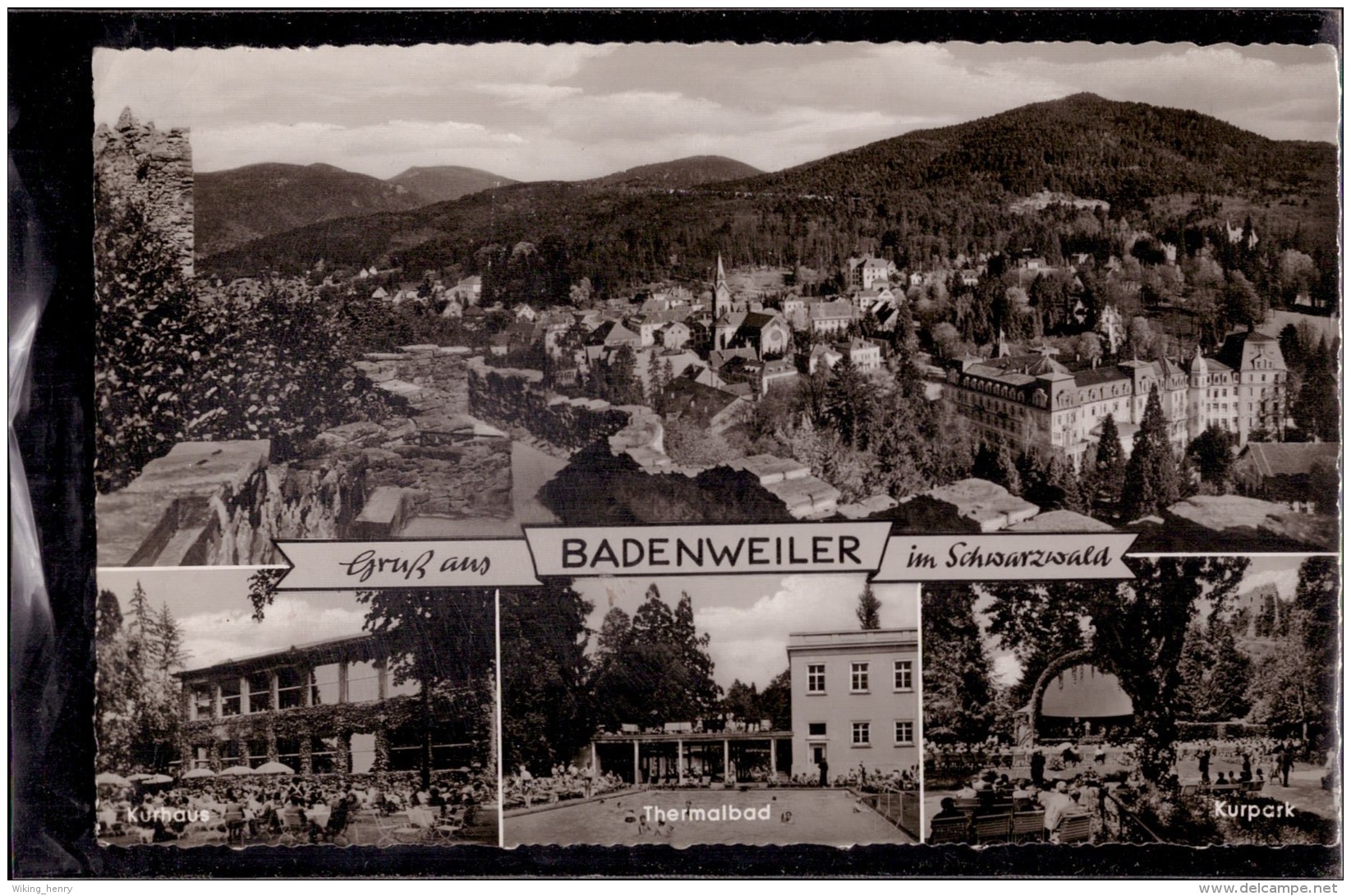 Badenweiler - S/w Mehrbildkarte 23 - Badenweiler