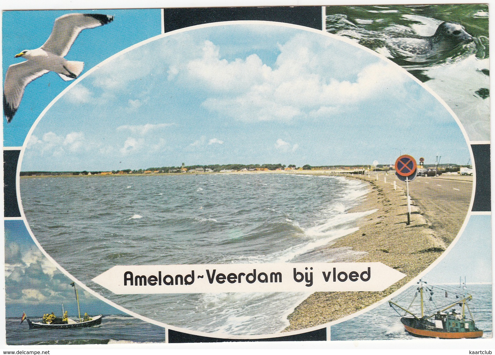 Ameland  -  Veerdam Bij Vloed  -  (Nederland/Holland) - Ameland