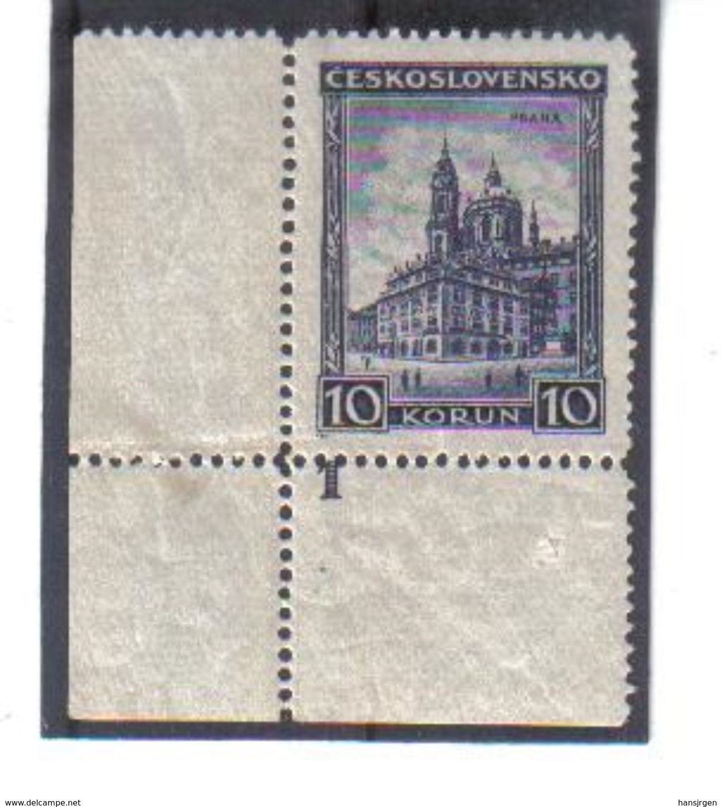 NEU68 TSCHECHOSLOWAKEI CSSR 1929  MICHL 294  Mit RANDZAHL 1  Postfrisch SIEHE ABBILDUNG - Unused Stamps