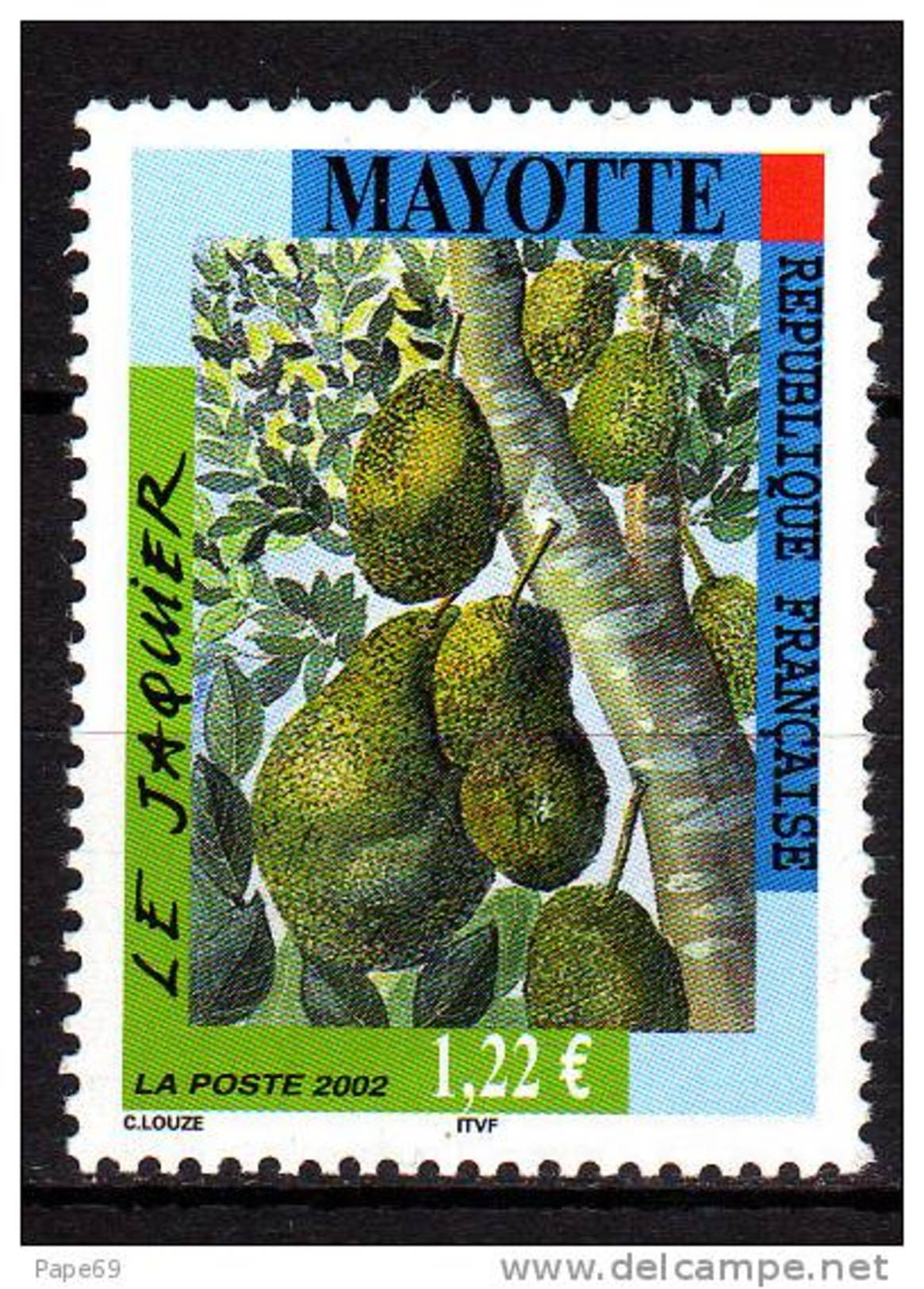 Mayotte N° 138 XX  Flore : Arbre Le Jaquier Sans Charnière TB - Andere & Zonder Classificatie