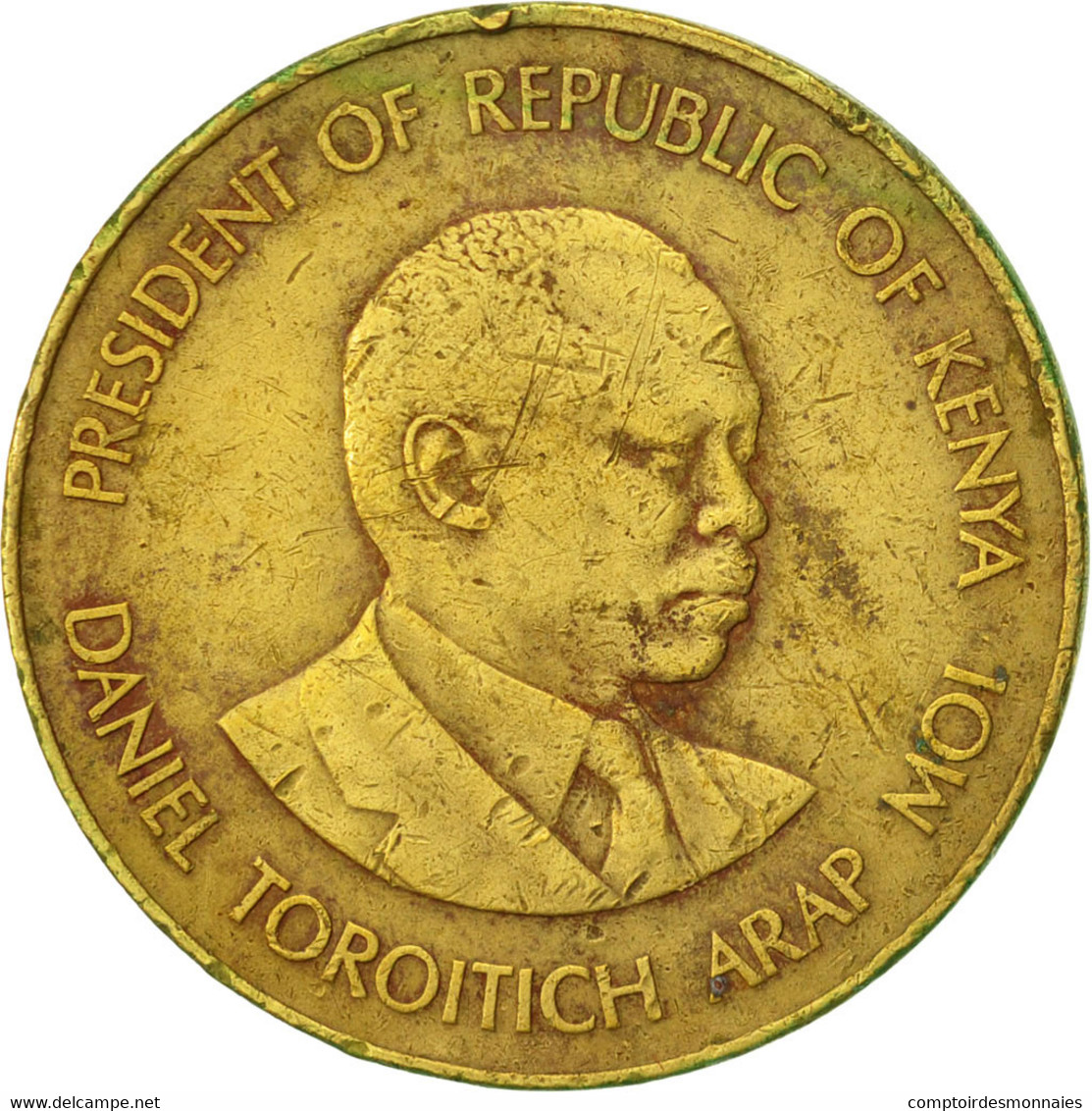 Monnaie, Kenya, 10 Cents, 1986, British Royal Mint, TTB, Nickel-brass, KM:18 - Kenya