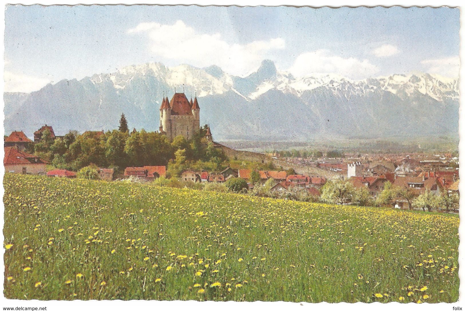 Thun / Thoune- Schloss Mit Stockhornkette - 1974 - Thun