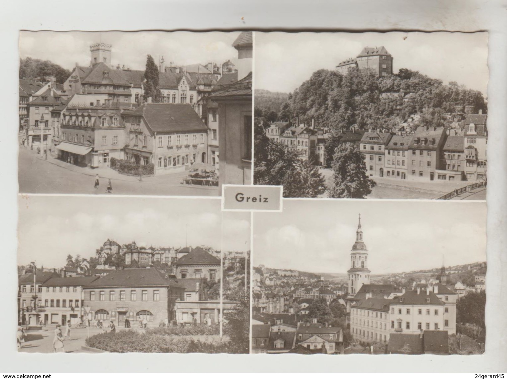 2 CPSM (+1) GREIZ (Allemagne-Thuringe) - Rosengarten Im Leninpark, 4 Vues - Greiz