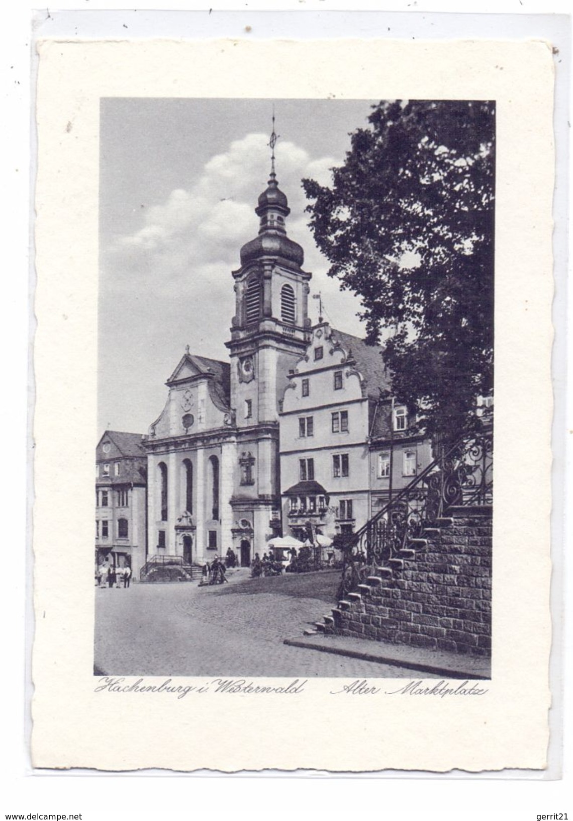 5238 HACHENBURG, Alter Marktplatz, 1938 - Hachenburg