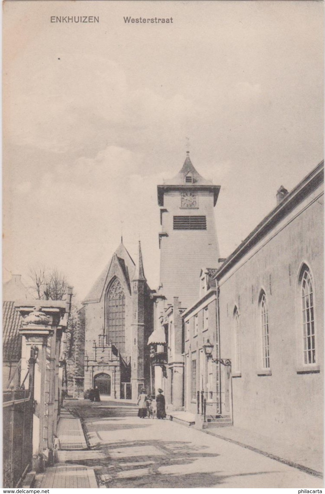 Enkhuizen - Westerstraat Met Volk - Begin 1900 - Enkhuizen