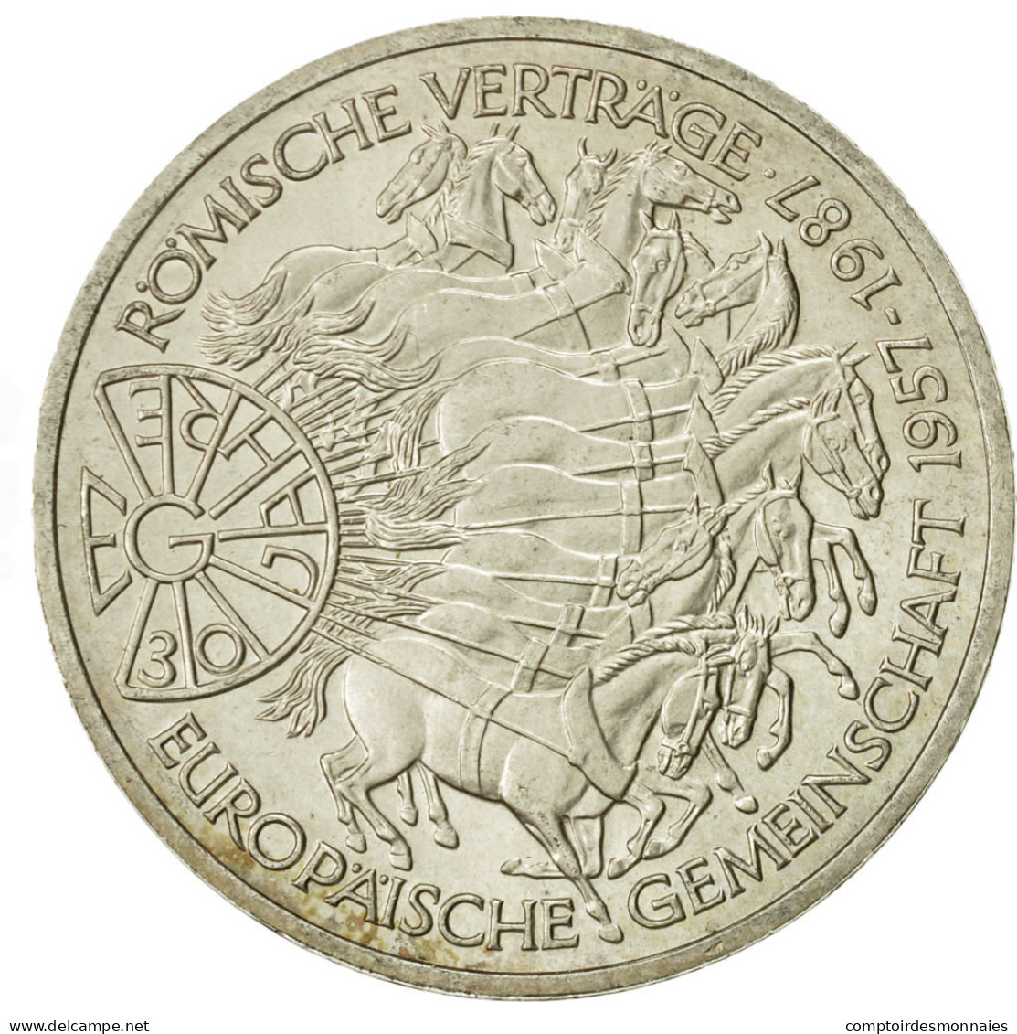 Monnaie, République Fédérale Allemande, 10 Mark, 1987, Karlsruhe, Germany - Sonstige & Ohne Zuordnung