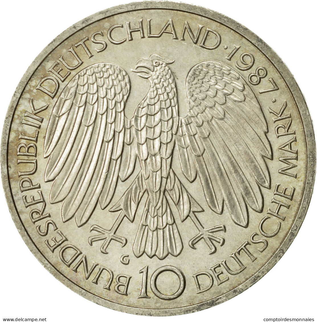 Monnaie, République Fédérale Allemande, 10 Mark, 1987, Karlsruhe, Germany - Sonstige & Ohne Zuordnung