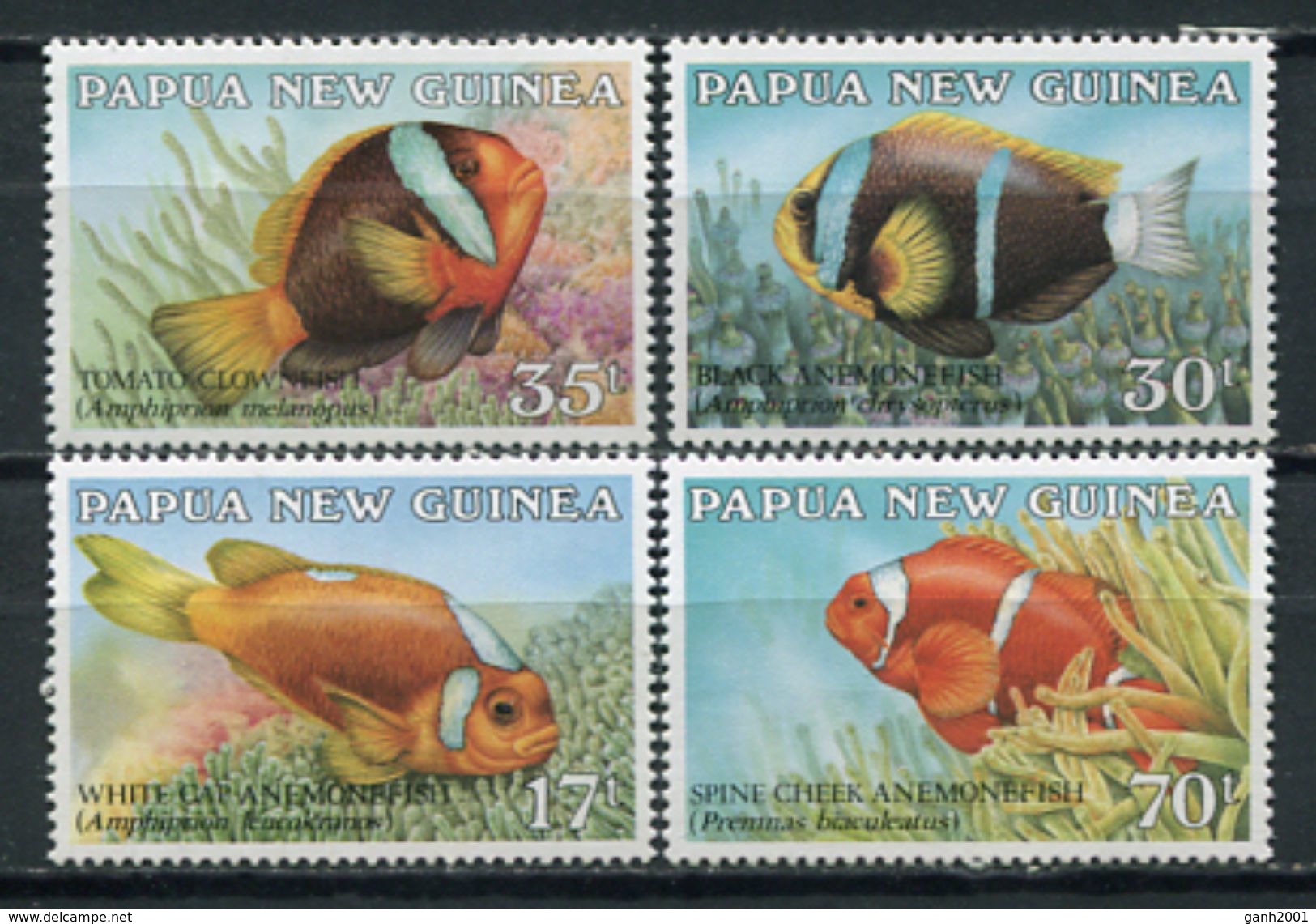 Papua New Guinea 1987 / Fishes MNH Fische Poisson Peces / Cu4427  40-45 - Peces