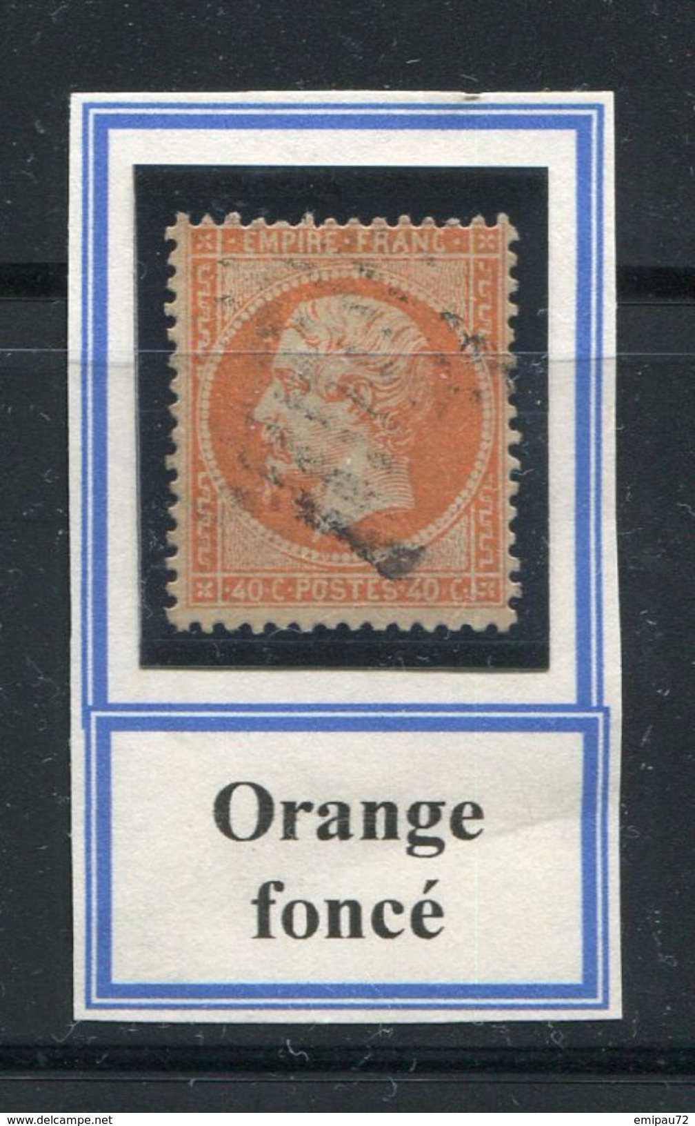 FRANCE- Y&T N°23- Orange Foncé - 1862 Napoleon III