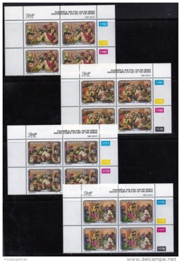 BOPHUTHATSWANA, 1991, Mint Never Hinges Stamps In Control Blocks, MI 261-264X459, Easter - Bophuthatswana