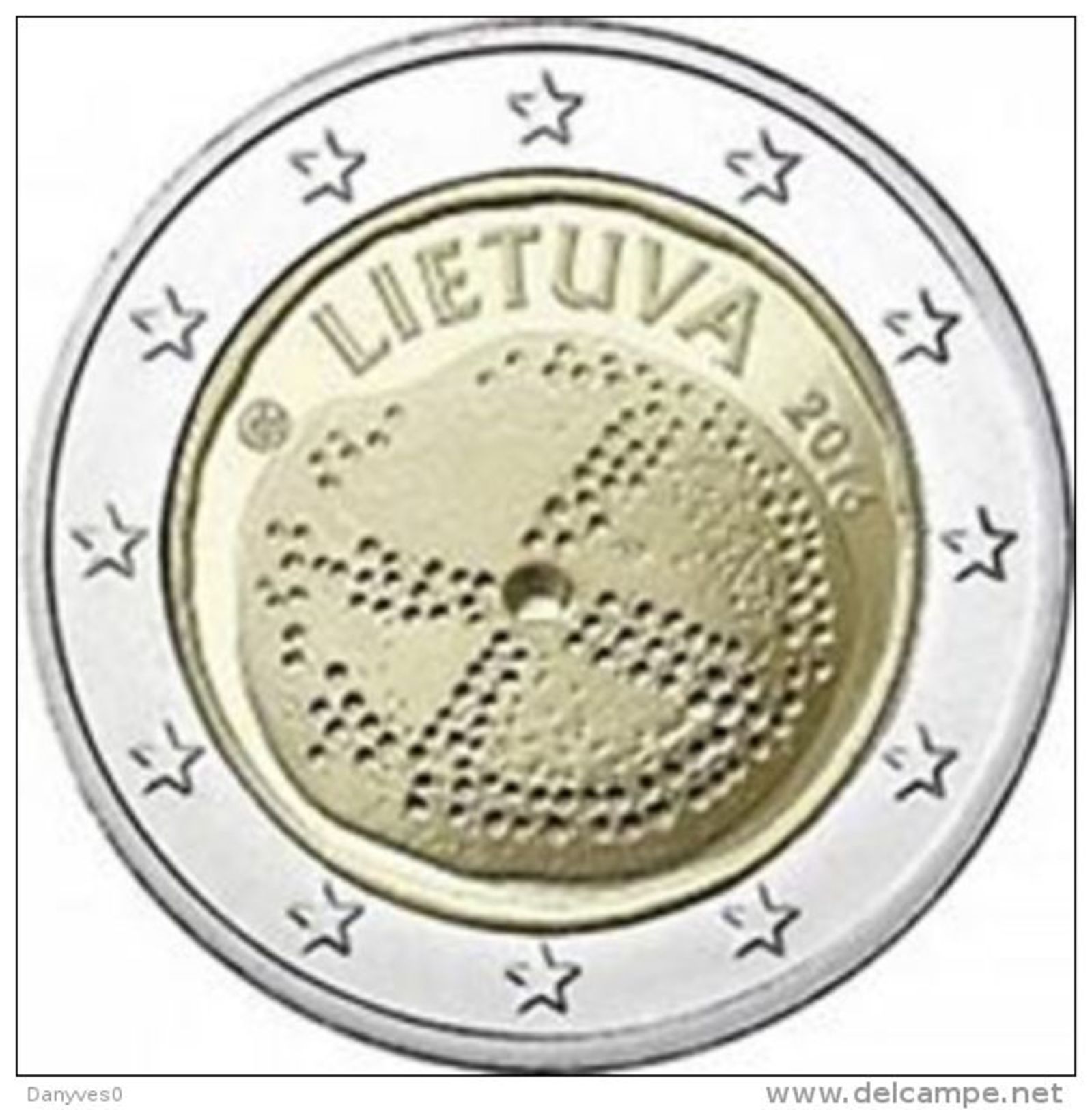 Pièce 2 Euros Commémorative  2016  UNC  Lituanie  " Culture Baltique " - Lituanie