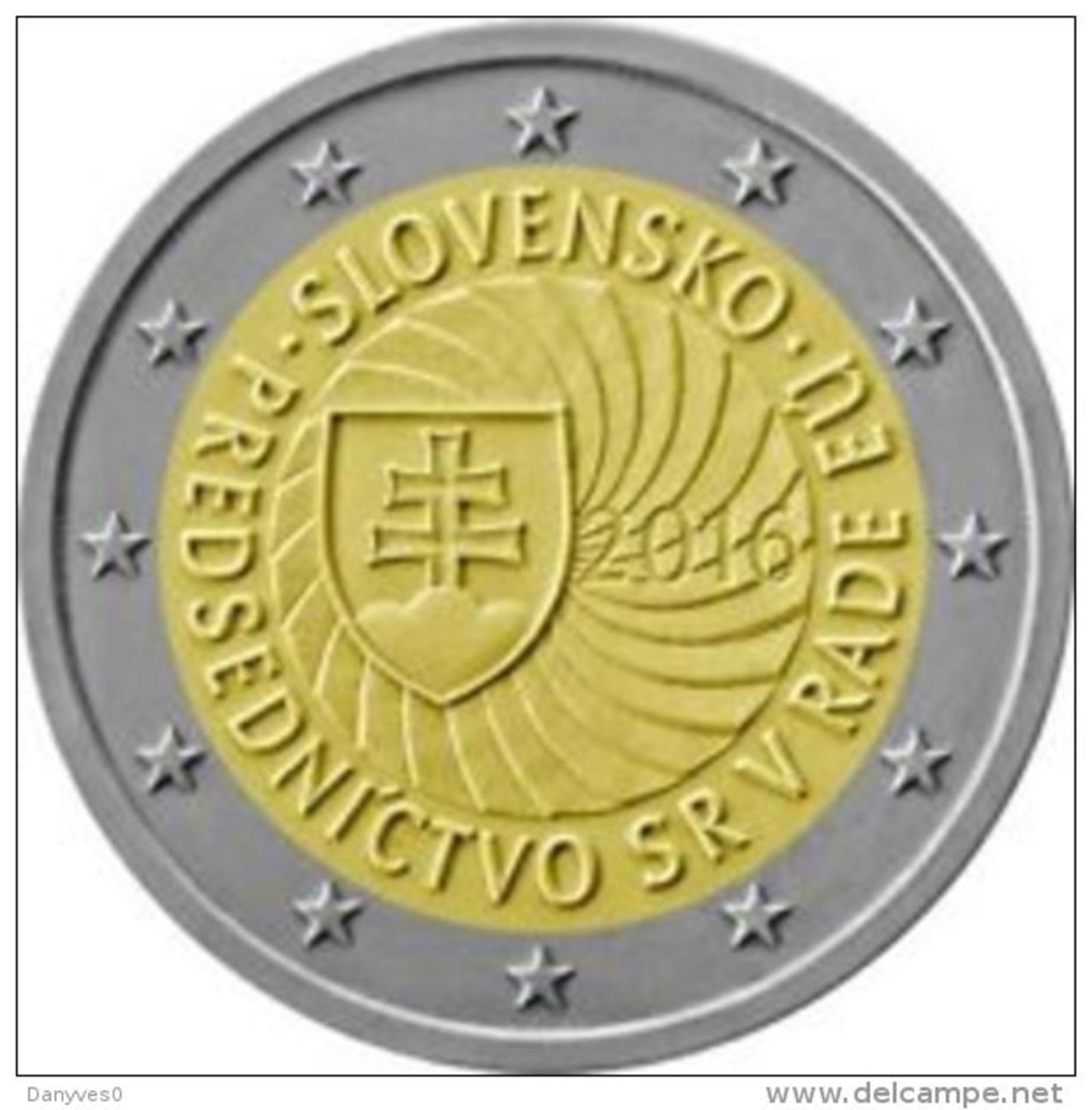 Pièce 2 Euros Commémorative  UNC  Slovaquie 2016  "  Présidence Européenne  " - Slovaquie