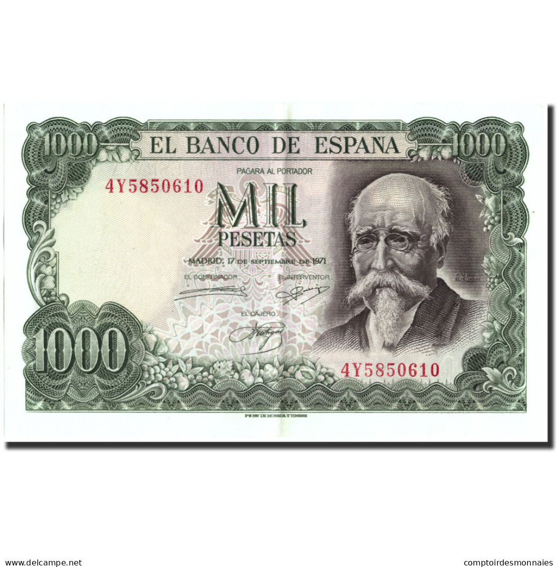 Billet, Espagne, 1000 Pesetas, 1971, 1971-09-17, KM:154, SUP+ - 1000 Pesetas