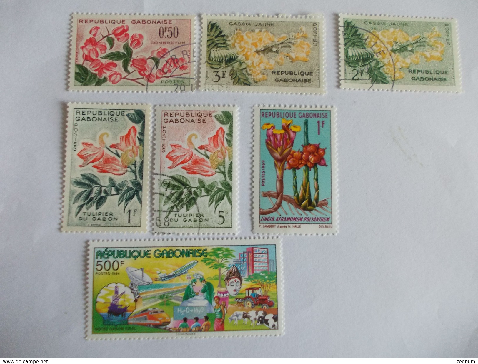 TIMBRE Gabon Valeur 6.70 &euro; - Gabon (1960-...)