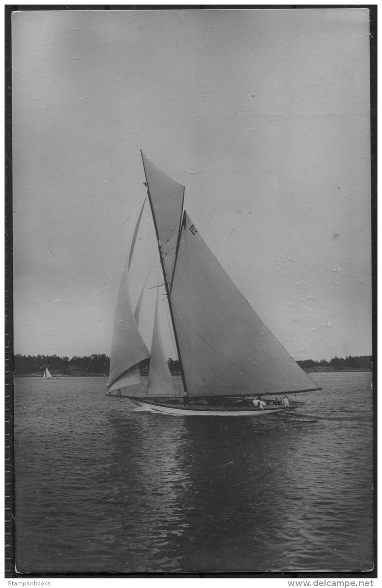 1912 Sweden Stockholm Olympics Official Postcard No 301 Germany German Sailing 'Sophie Elisabeth' - Olympic Games