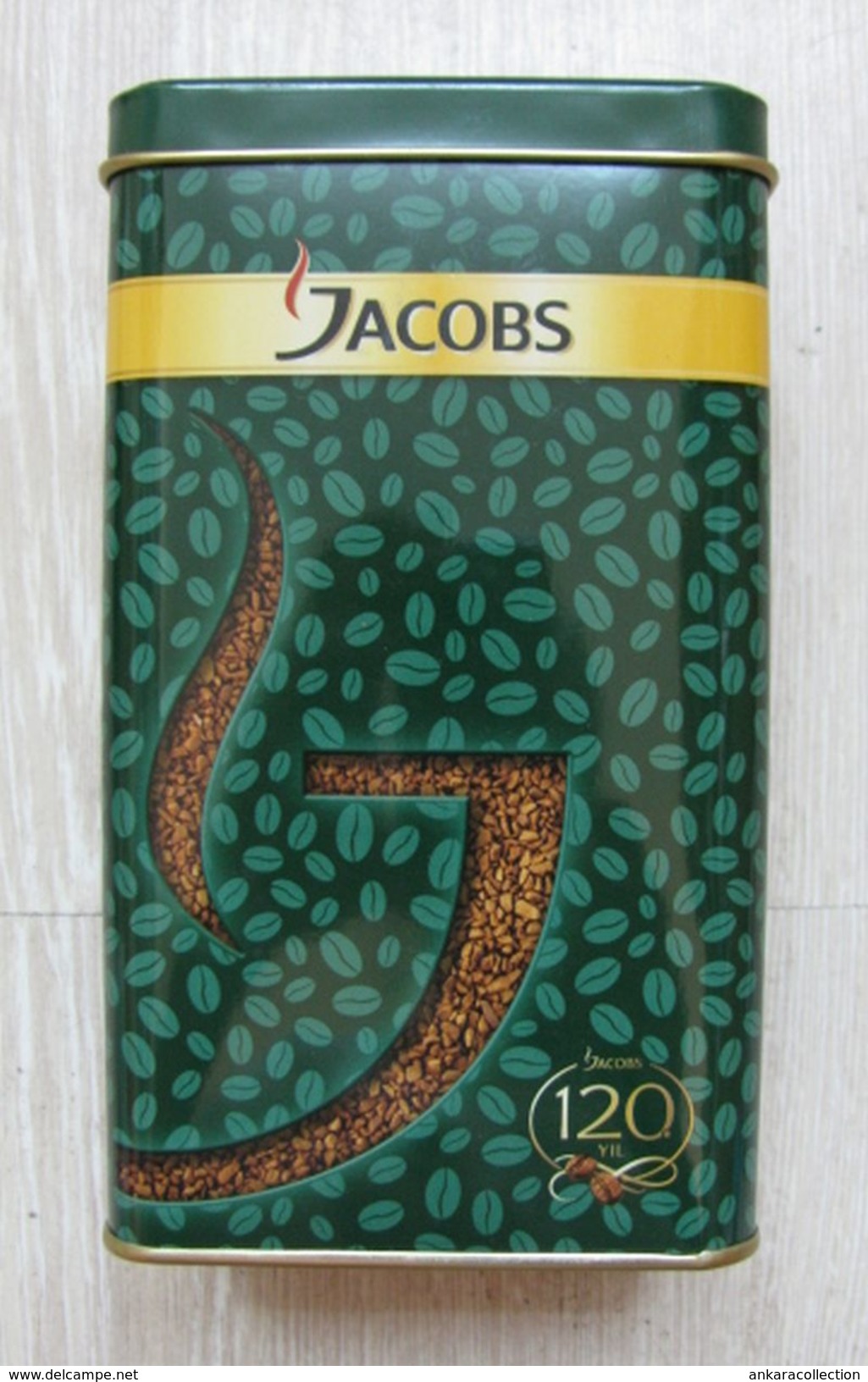 AC - 120th ANNIVERSARY OF JACOBS COFFEE EMPTY TIN BOX - Boîtes