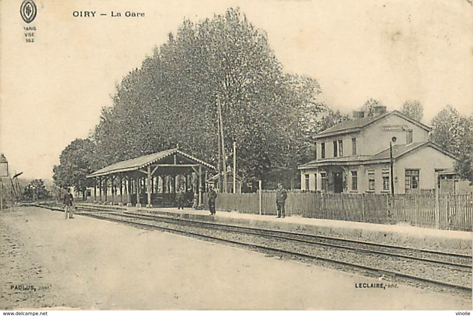 PIE 17.Des V-4960 :  OIRY. LA GARE DE CHEMIN DE FER - Sonstige & Ohne Zuordnung