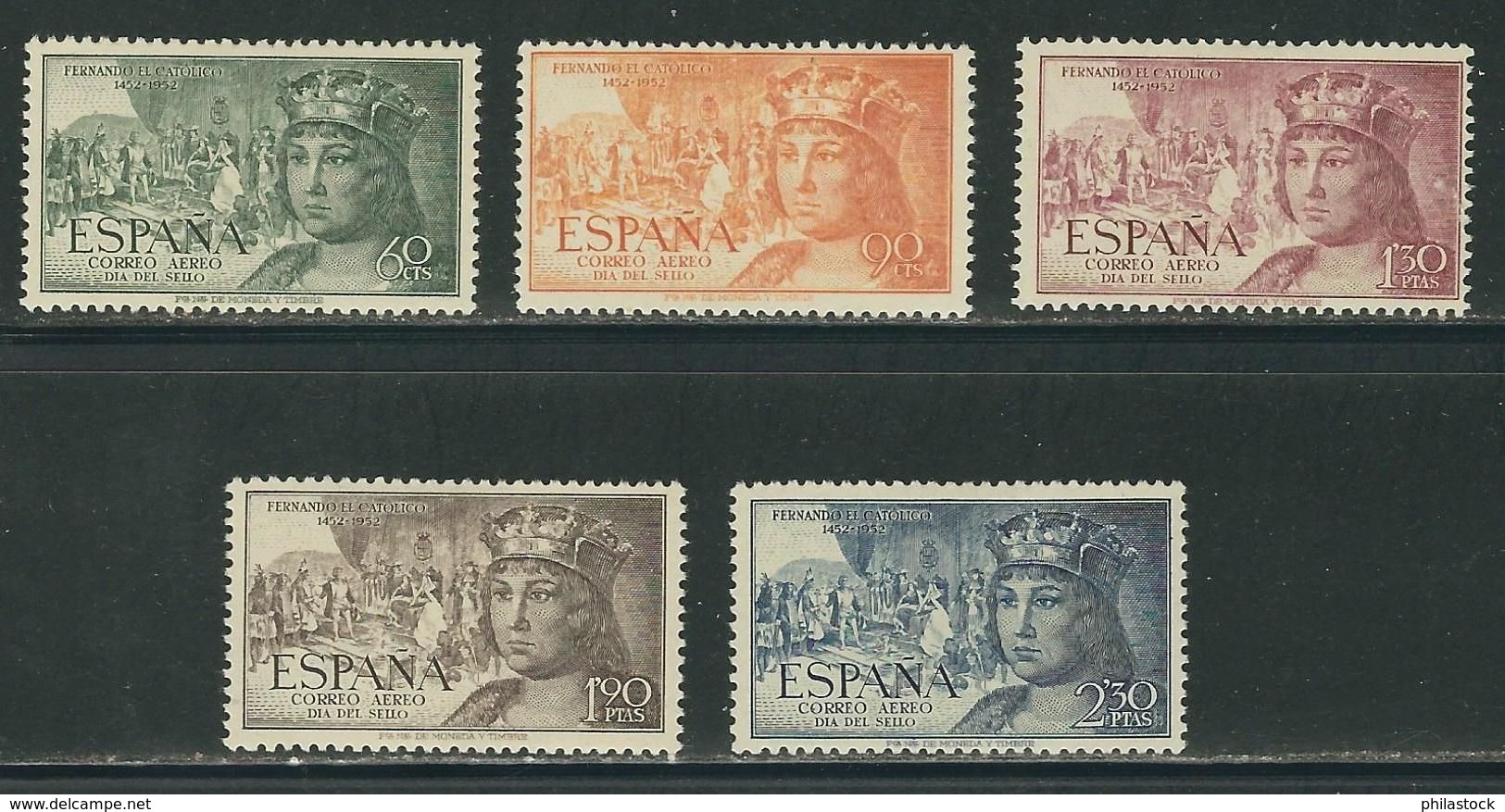 ESPAGNE N° PA 257 à 261 * - Unused Stamps