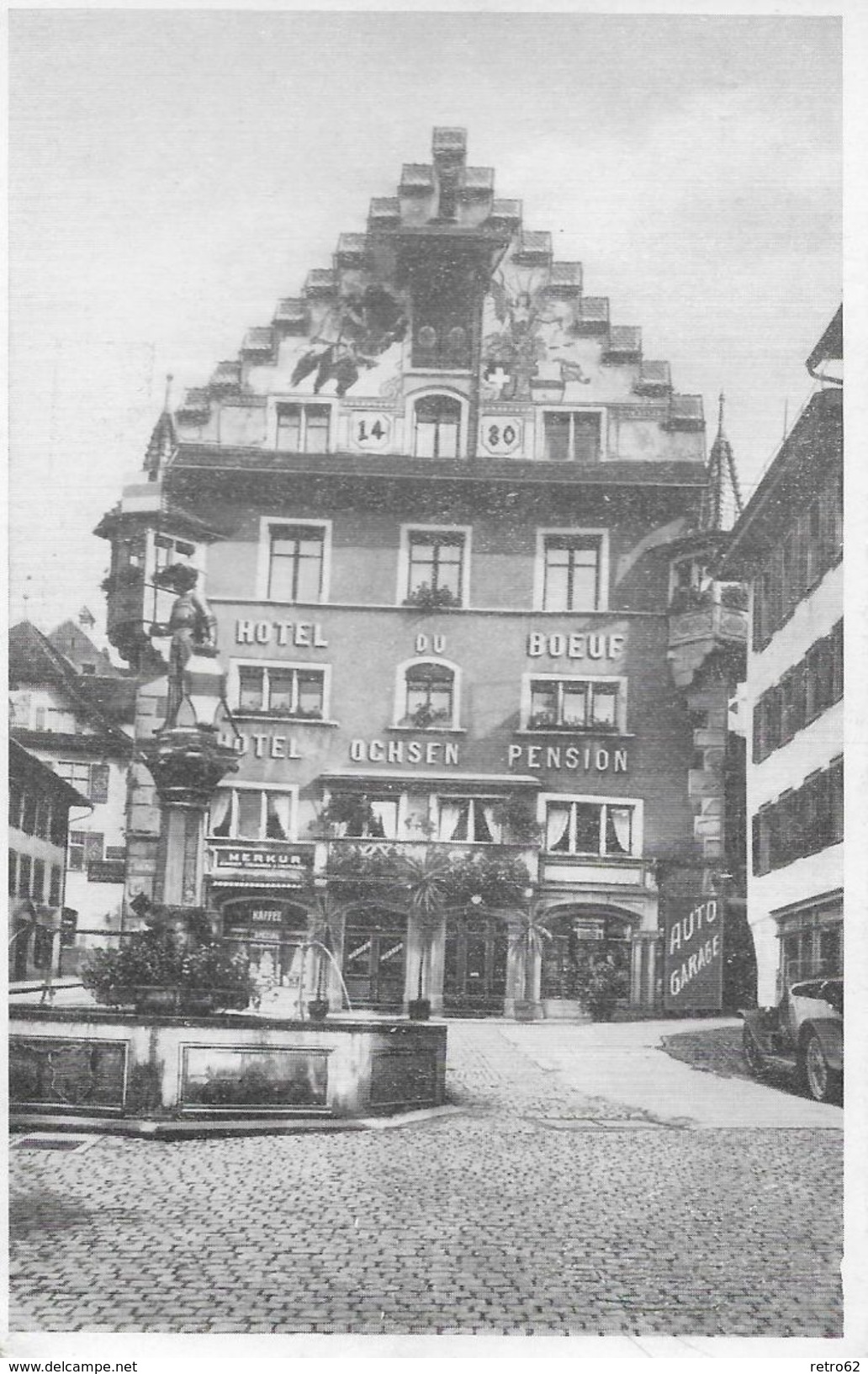 ZUG &rarr; Hotel Restaurant Und Pension Ochsen, Ca.1930 - Zug