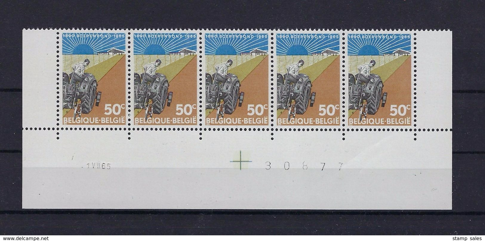 N°1340 Datumstrook 1VII65 Onpaar MNH ** POSTFRIS ZONDER SCHARNIER SUPERBE - Coins Datés