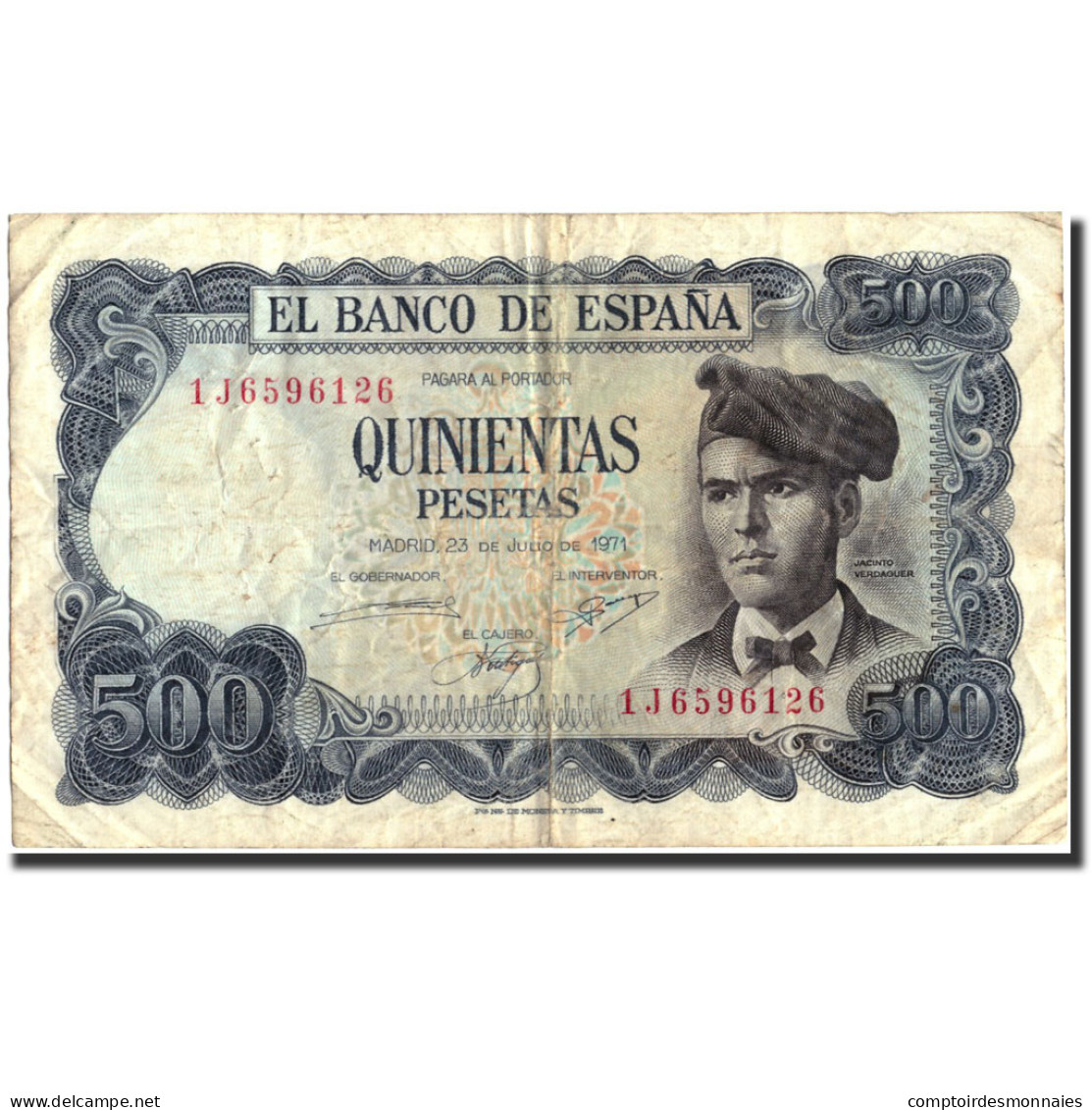 Billet, Espagne, 500 Pesetas, 1971, 1971-07-23, KM:153a, TB+ - 500 Peseten