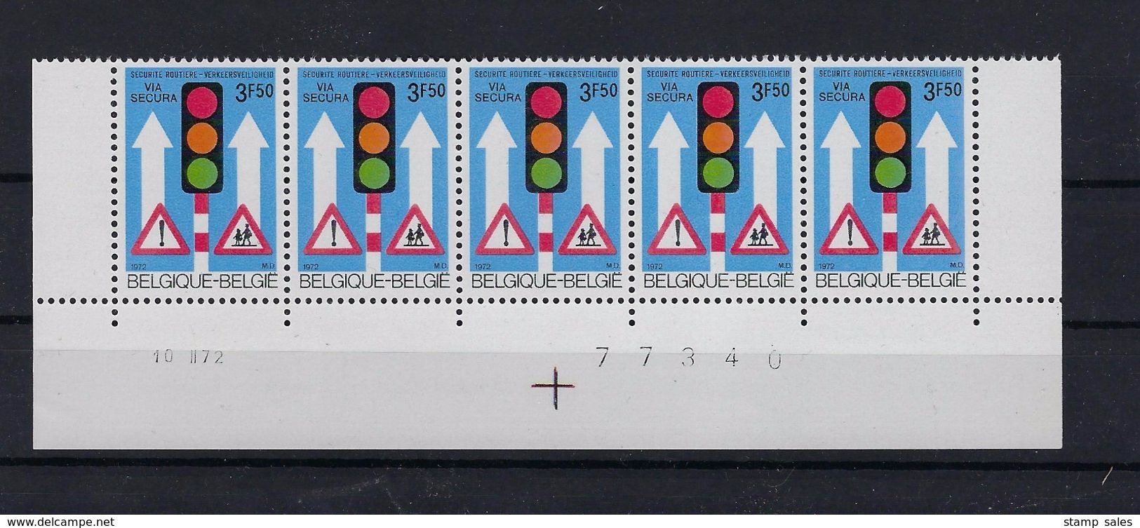 N°1617 Datumstrook 10II72 Paar MNH ** POSTFRIS ZONDER SCHARNIER SUPERBE - Coins Datés