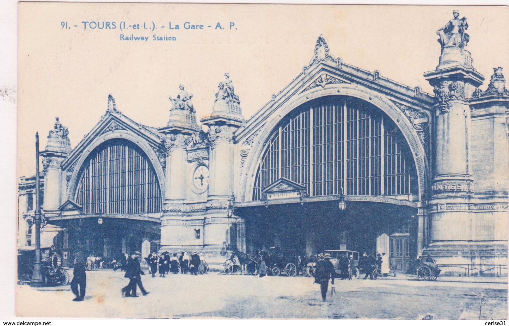 CPA - 91. TOURS - La Gare - Tours