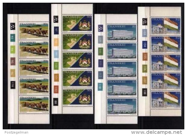 TRANSKEI, 1976, Mint Never Hinged Stamps In Control Blocks, MI 1-17,Traditional Life, X272 - Transkei