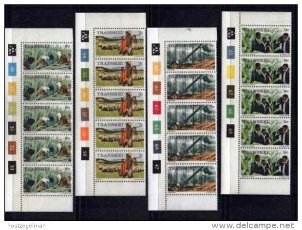 TRANSKEI, 1976, Mint Never Hinged Stamps In Control Blocks, MI 1-17,Traditional Life, X272 - Transkei