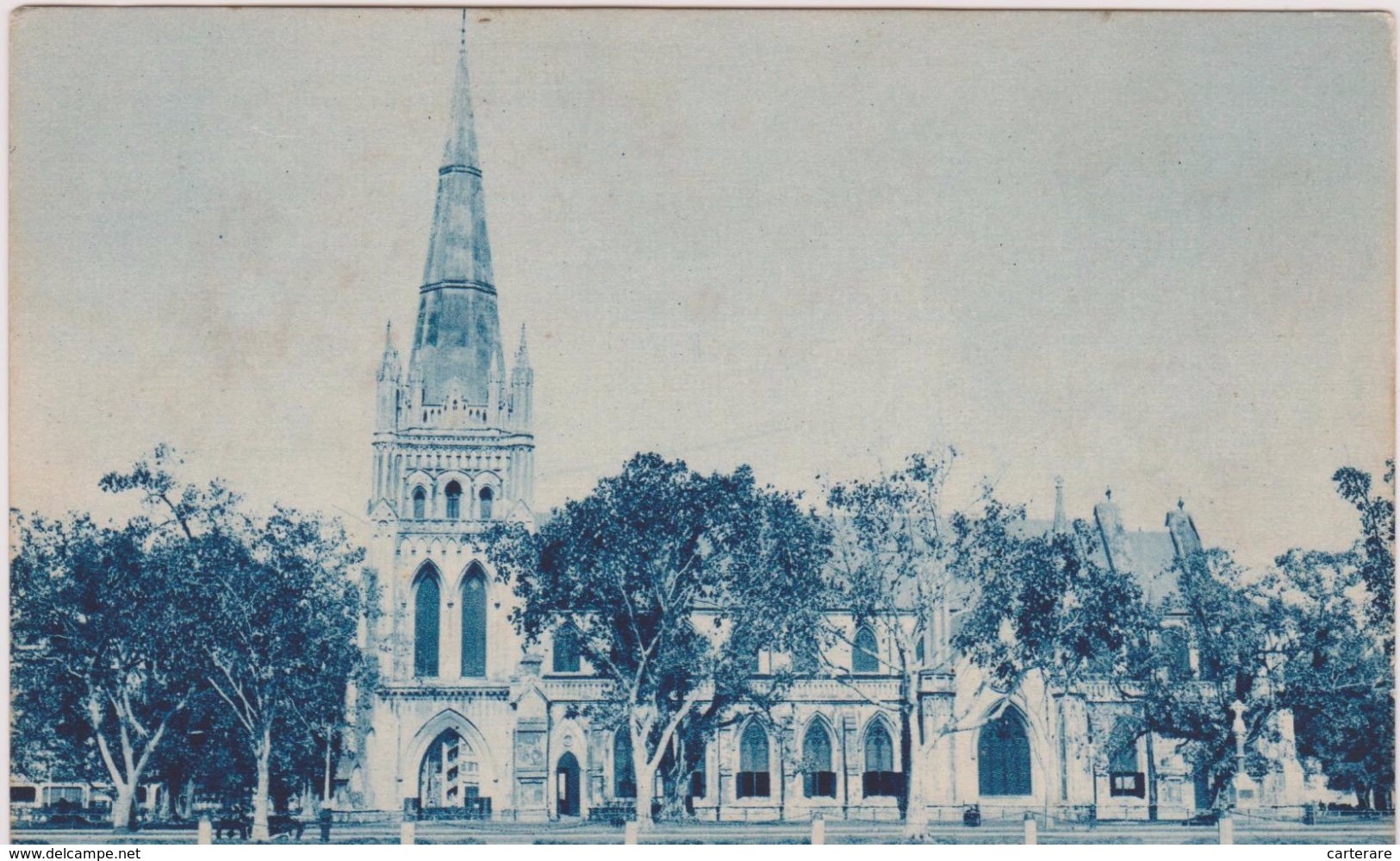 Cpa,1946,singapour,prés De L´équateur,avant L´indépendance,saint Anderws Cathédral,cathédrale Saint André,ed Grimaud - Singapur