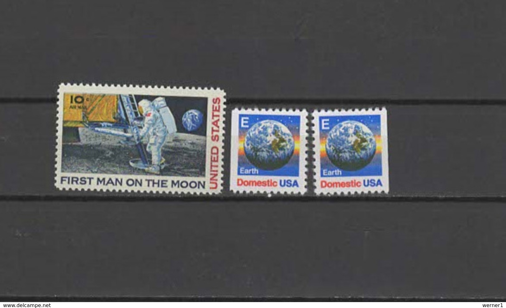 USA 1969/1988 Space 3 Stamps MNH - USA