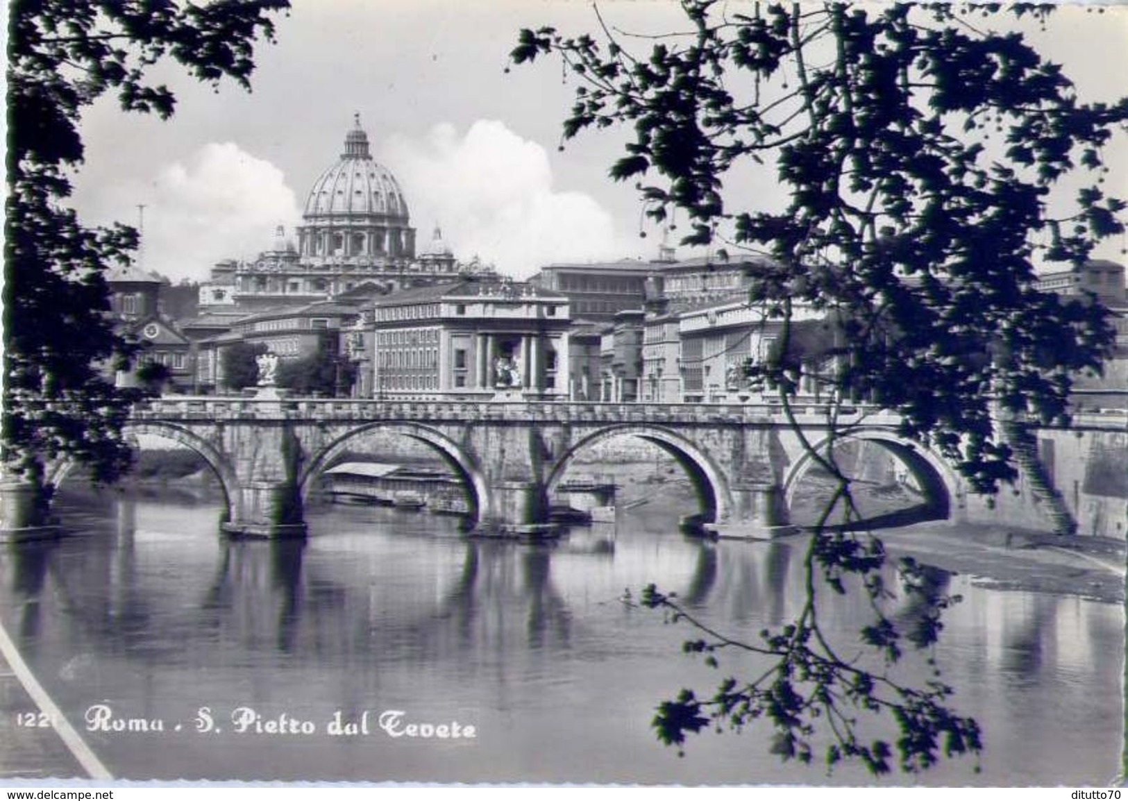 Roma - S.pietro Dal Tevere - 1221 - Formato Grande Non Viaggiata &ndash; Ar - Fiume Tevere