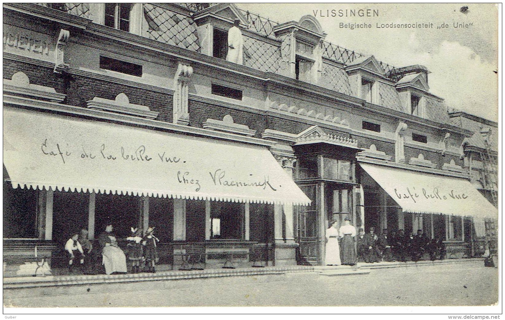 Vlissingen  Belgische Loodsensocieteit De Unie Café De La Belle Vue Chez Vlaeminck - Vlissingen