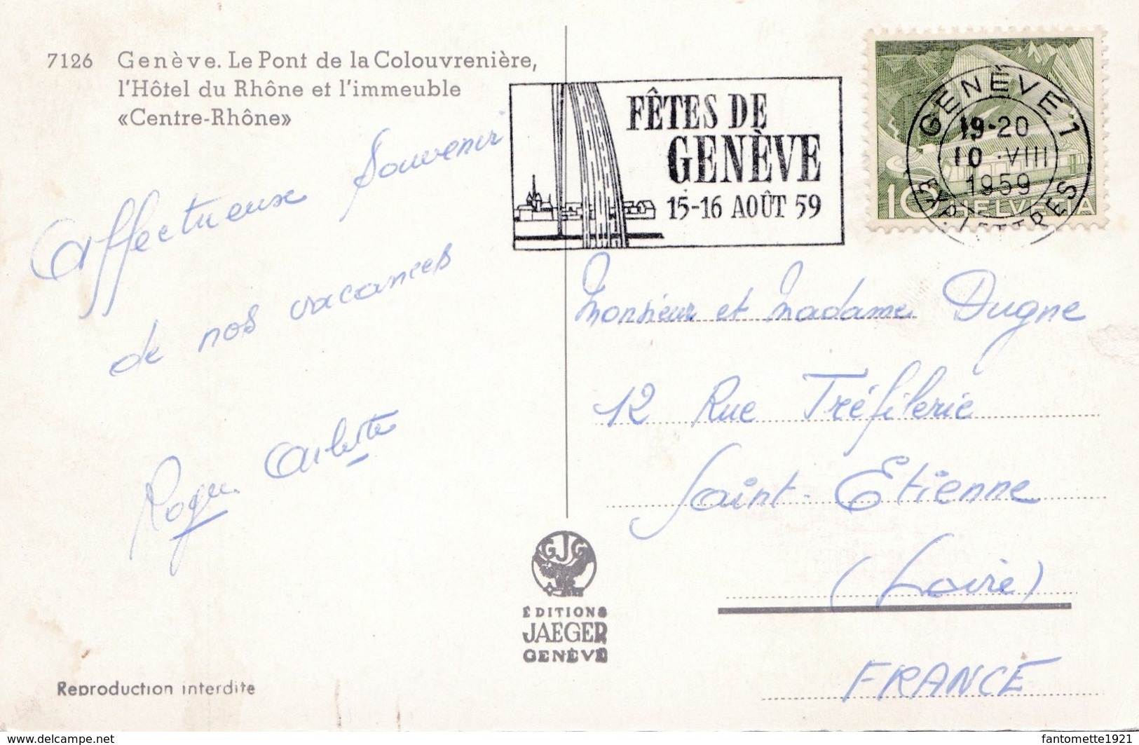 GENEVE LE PONT DE LA COLOUVRENIERE (dil325) - Genève