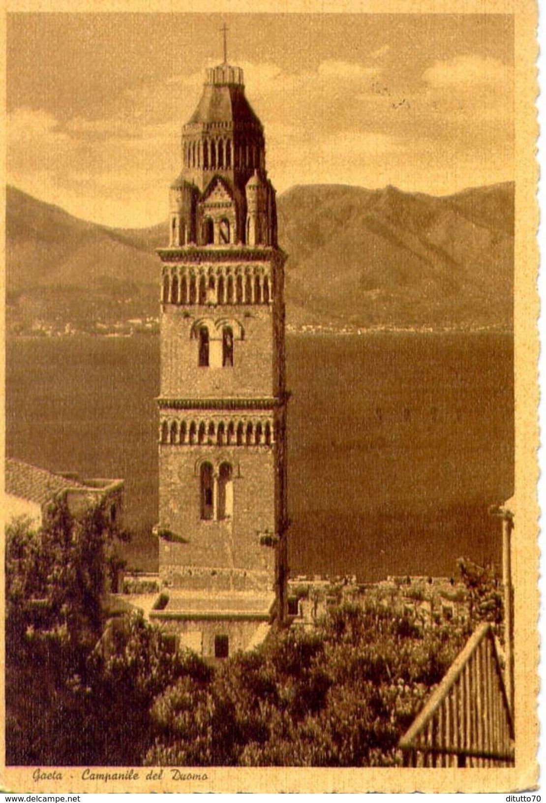 Gaeta - Campanile Del Duomo - 10 - Formato Grande Viaggiata &ndash; Ar - Latina