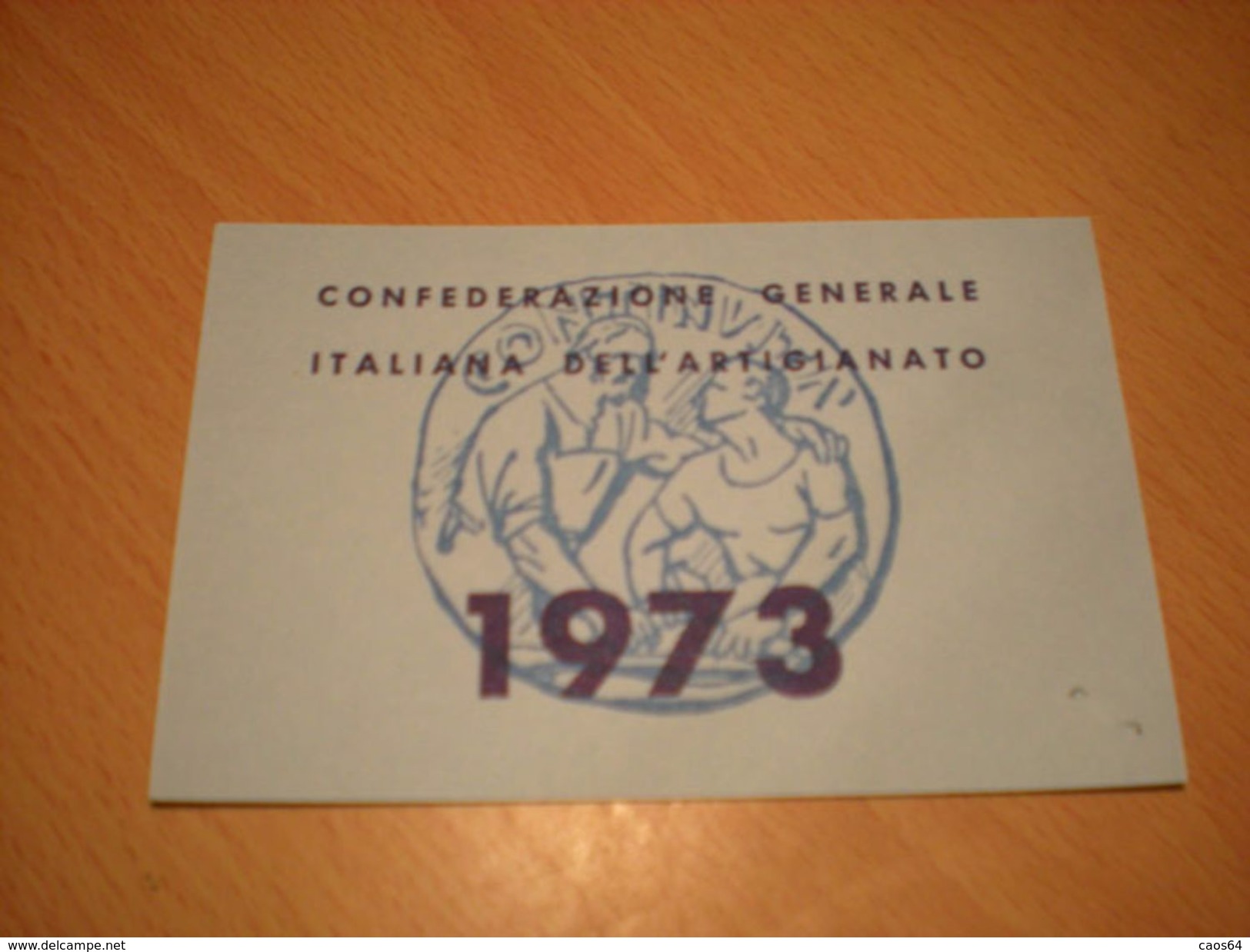 TESSERA CONFEDERAZIONE GENERALE ITALIANA DELL'ARTIGIANATO 1973 - Tessere Associative