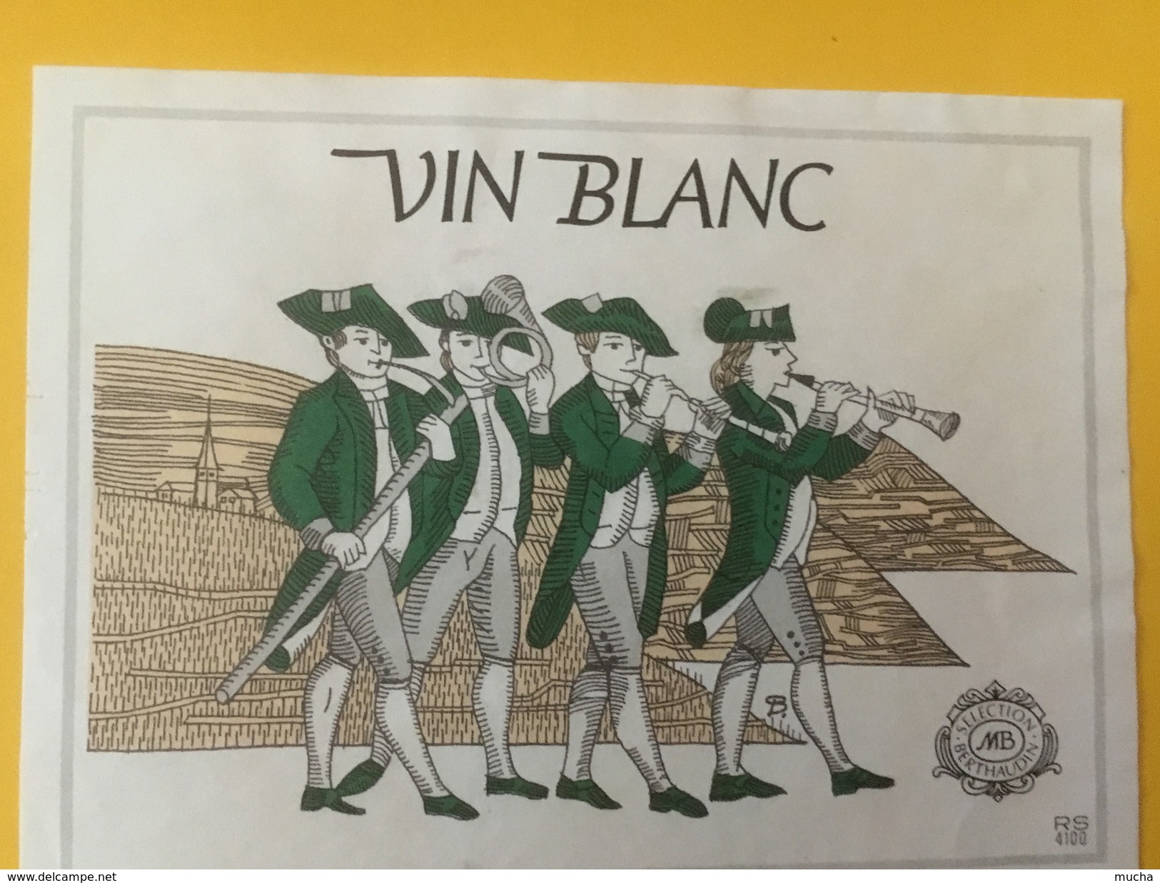 4739 -  Vin Blanc Suisse Musiciens En Costume - Musique