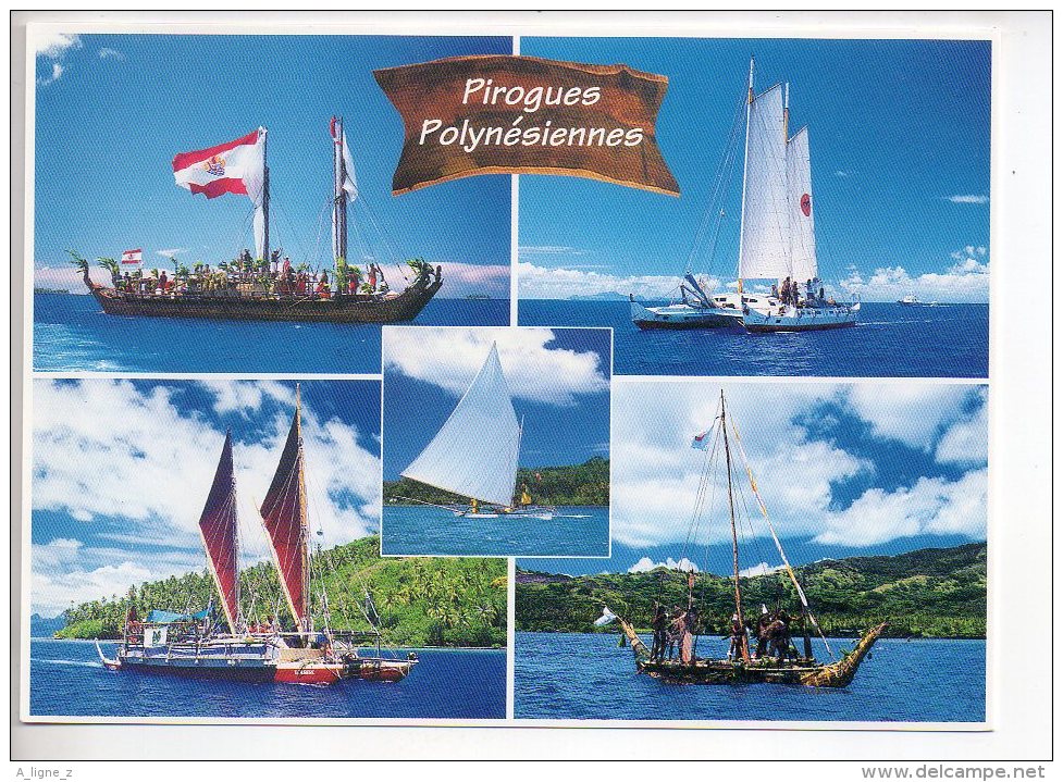 REF 291  : CPM Polynésie Française Pirogues - Polynésie Française