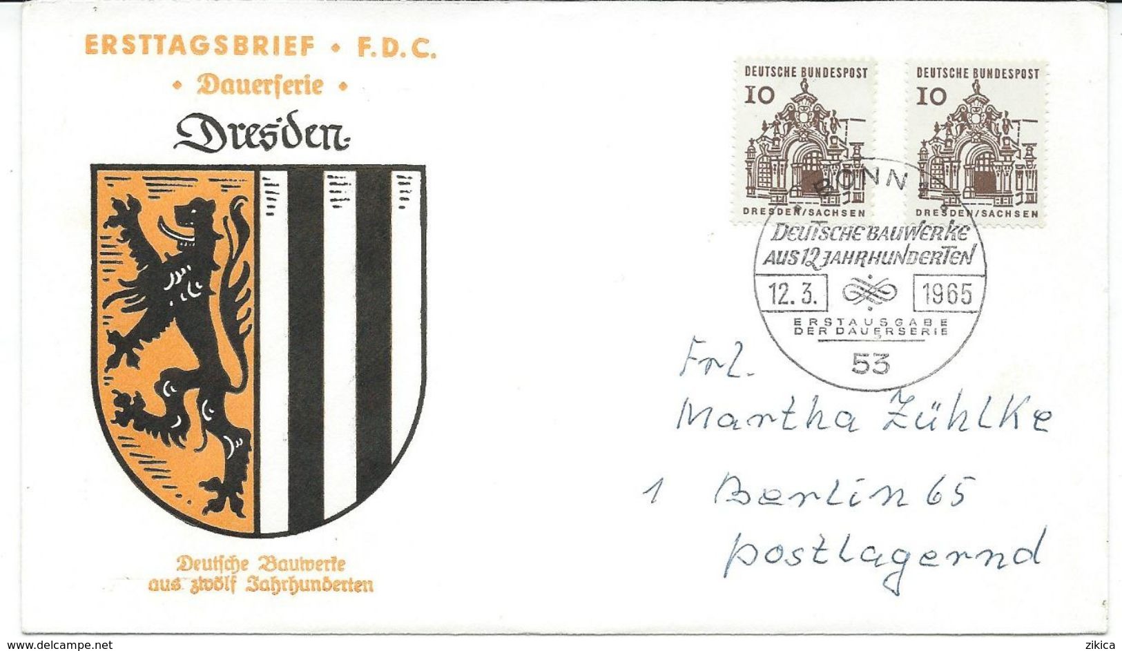 Coat Of Arms > Covers.Lot - 13 Covers From Germany Cities.5 Scans - Enveloppes