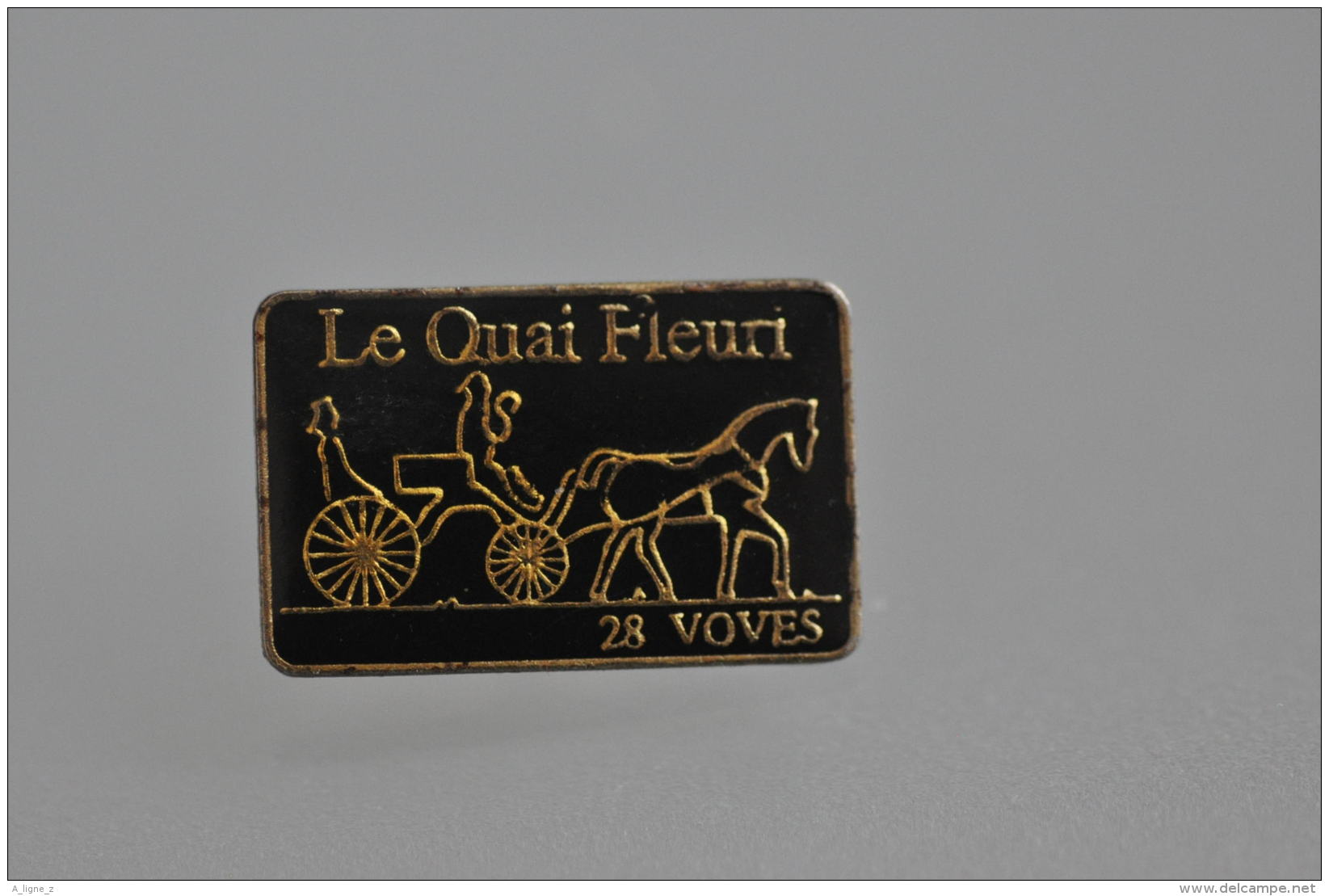 REF M5  : Pin's Pin  : Le Quai Fleuri VOVES Cheval - Villes