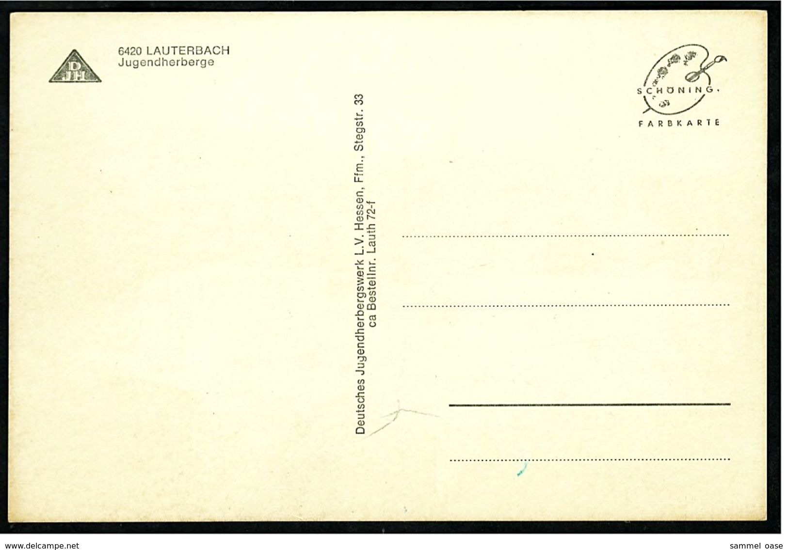 Lauterbach / Hessen  -  Jugendherberge  -  Ansichtskarte Ca. 1970    (7384) - Lauterbach