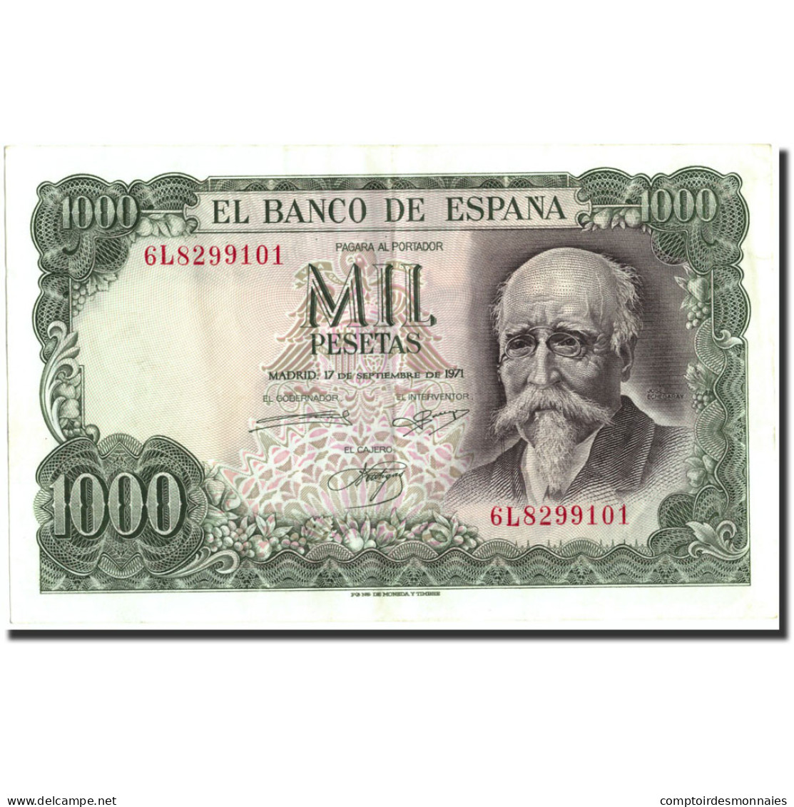 Billet, Espagne, 1000 Pesetas, 1971, 1971-09-17, KM:154, SUP - 1000 Pesetas