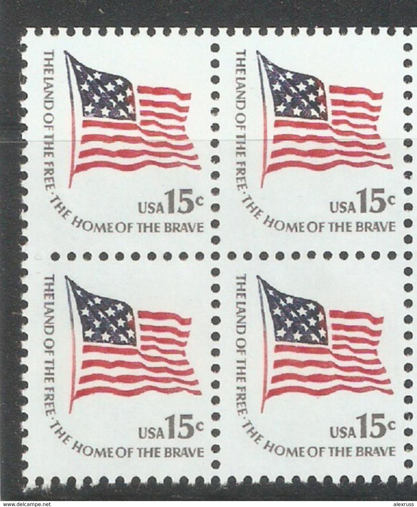 US 1978,US Flag Fort McHenry Block Of 4,Sc 1597,VF MNH** - Unused Stamps