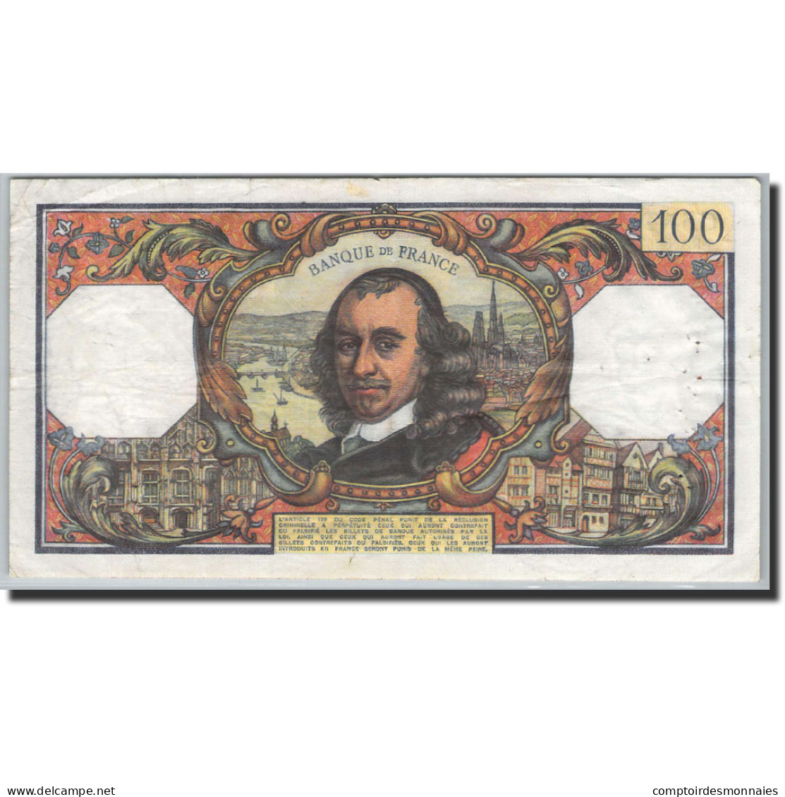 Billet, France, 100 Francs, 100 F 1964-1979 ''Corneille'', 1964, 1976-06-03, P. - 100 F 1964-1979 ''Corneille''