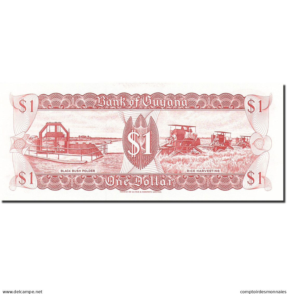 Billet, Guyana, 1 Dollar, 1966, 1992, KM:21g, NEUF - Guyana