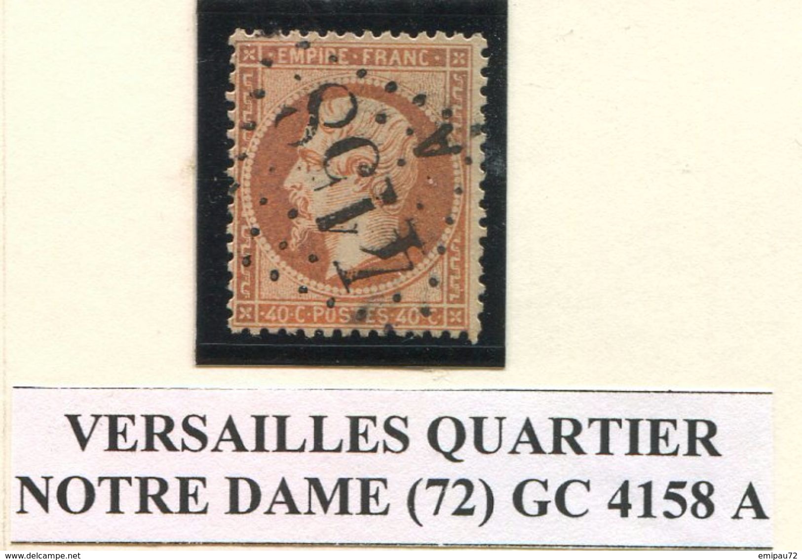 FRANCE- Y&T N°23- GC 4158A (VERSAILLES QUARTIER NOTRE DAME 72) - Autres & Non Classés