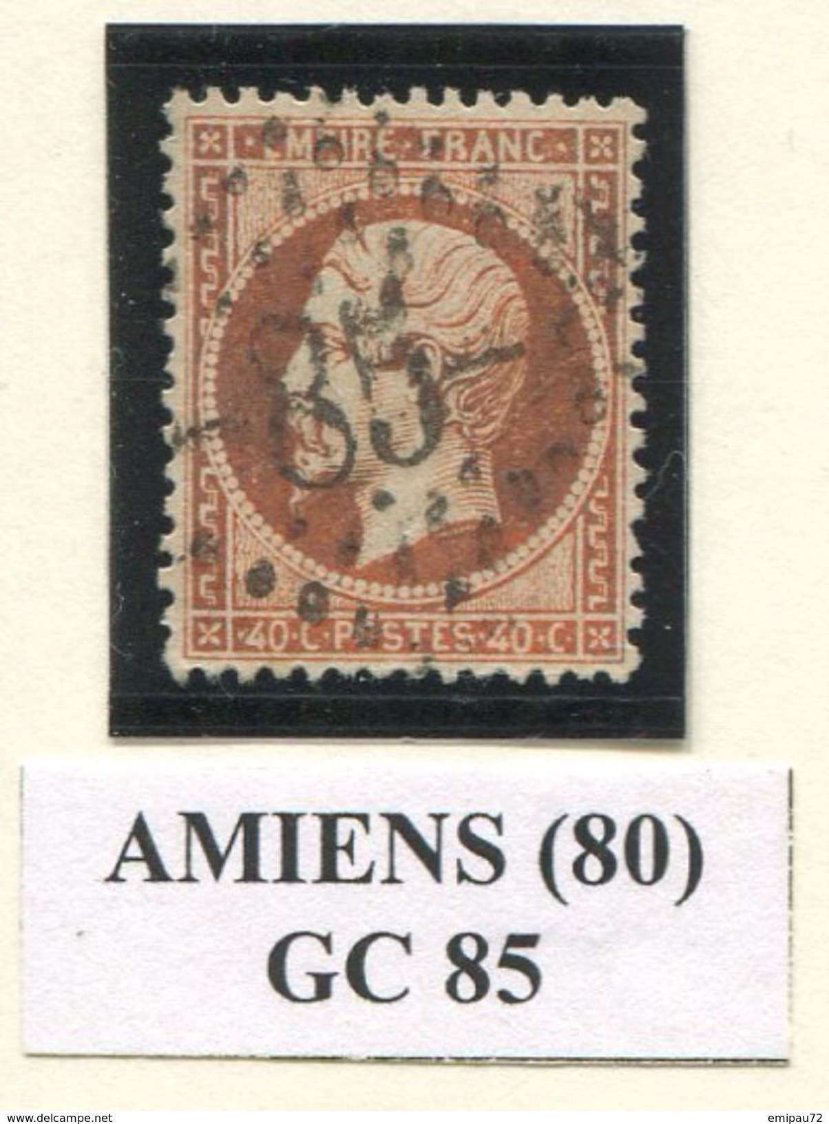 FRANCE- Y&T N°23- GC 85 (AMIENS) - Autres & Non Classés